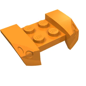 Mudguard 2 x 4 with Molded Headlights