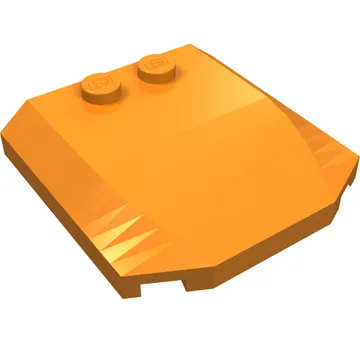 Brick Wedged, Curved Triple 4 x 4 x 2/3 with 2 Studs