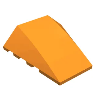 Brick Wedged, Curved 4 x 4 No Top Studs