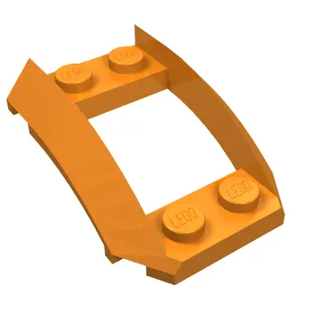 Wheel Arch, Curved Wedge 4 x 3 with 2 x 2 Opening and 4 Studs