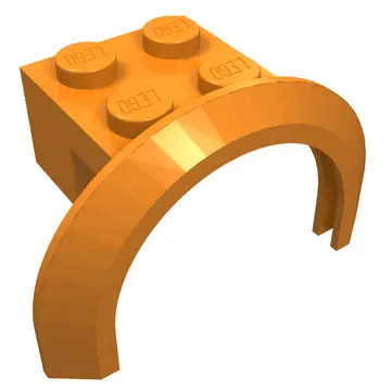Wheel Arch, Mudguard 4 x 2 1/2 x 2 with 2 x 2 Plate