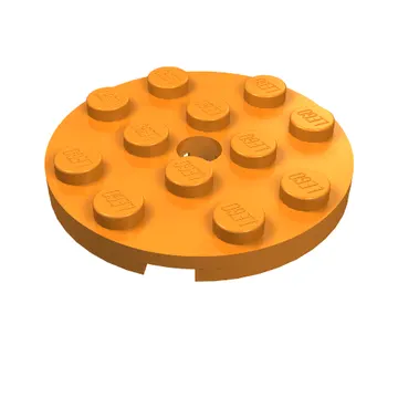 Plate Round 4 x 4 with Pin Hole