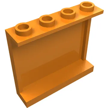 Panel 1 x 4 x 3 [Side Supports / Hollow Studs]