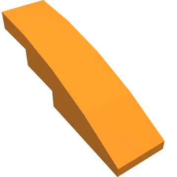 Brick Curved 4 x 1 No Studs [Stud Holder with Asymmetric Ridges]