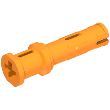 Technic Pin Long with Friction Ridges Lengthwise and Stop Bush [2 Lateral Holes, Small Pin Hole]