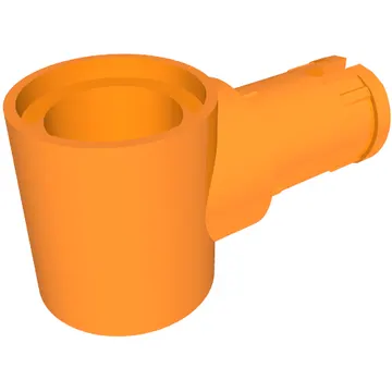 Technic Pin Connector Hub with 1 Pin with Friction Ridges Lengthwise [Centered Friction Ridge]