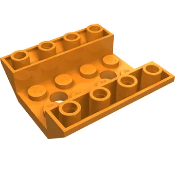 Brick Sloped Inverted 45° 4 x 4 Double with 4 x 2 Recessed, 2 Holes