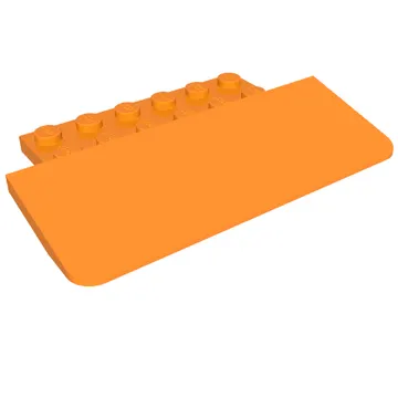 Brick Sloped 8 x 5 x 2/3 with 2 x 6 Studs