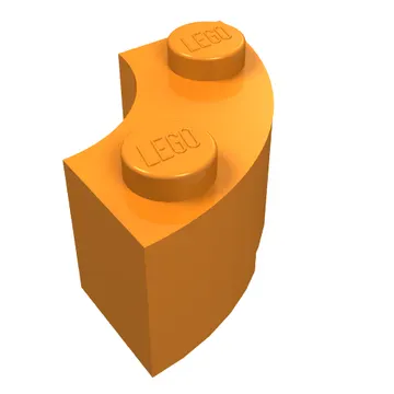 Brick Round Corner 2 x 2 Macaroni with Stud Notch and Reinforced Underside [New Style]