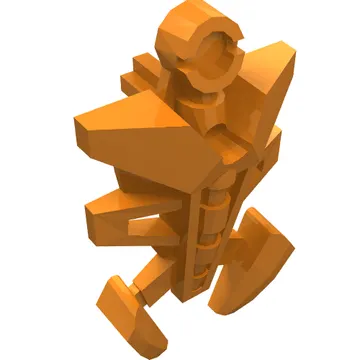 Large Figure Torso Cover, Armor, Small Triangular with Pincer End