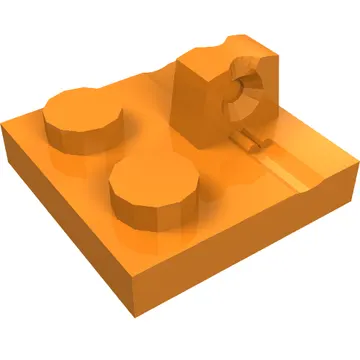 Hinge Plate 2 x 2 Locking with 1 Finger on Top