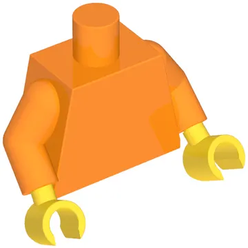 Torso, Orange Arms, Yellow Hands [Plain]