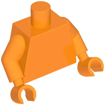 Torso, Orange Arms, Orange Hands [Plain]