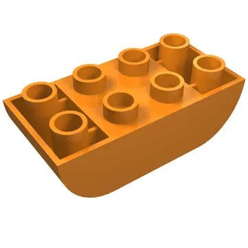 Duplo Brick 2 x 4 Curved Bottom