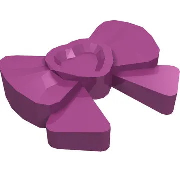 Headwear Accessory Bow with Heart, Long Ribbon and Pin