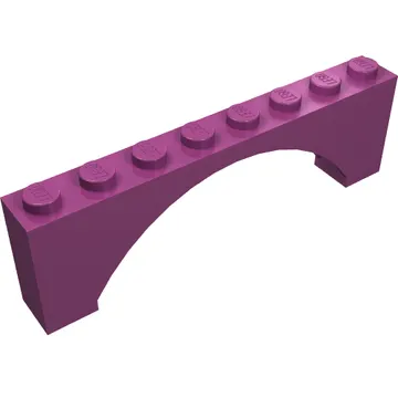 Brick Arch 1 x 8 x 2 Raised