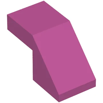 Brick Sloped 45° 2 x 1 with 2/3 Inverted Cutout and no stud