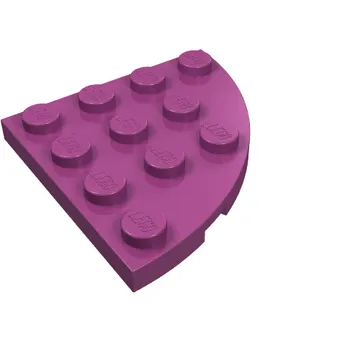 Plate Round Corner 4 x 4