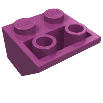 Brick Sloped Inverted 45° 2 x 2 [Ovoid Bottom Pin, Bar-sized Stud Holes]