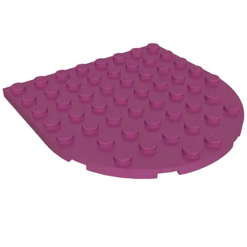 Plate 8 x 8 with Rounded End