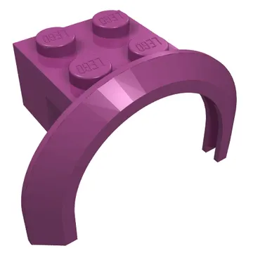 Wheel Arch, Mudguard 4 x 2 1/2 x 2 with 2 x 2 Plate