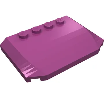 Brick Wedged, Curved Triple 4 x 6 x 2/3 with 4 Studs