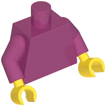 Torso, Magenta Arms, Yellow Hands [Plain]