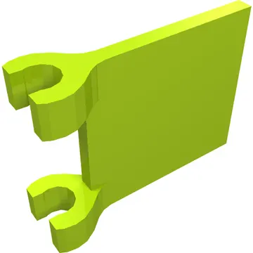 Flag 2 x 2 Square, Flat Clip Edge [Thick Clips]