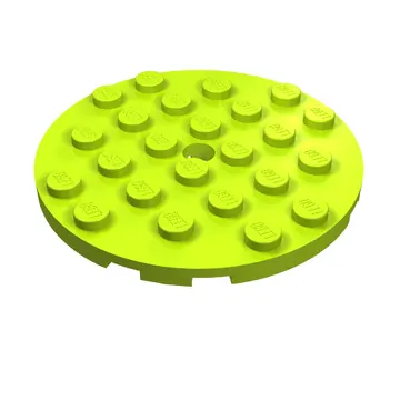 Plate Round 6 x 6 with Hole