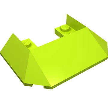 Brick Wedged, Sloped 45° 6 x 4 Double / 33°, 5 Bottom Tubes [Train Roof]