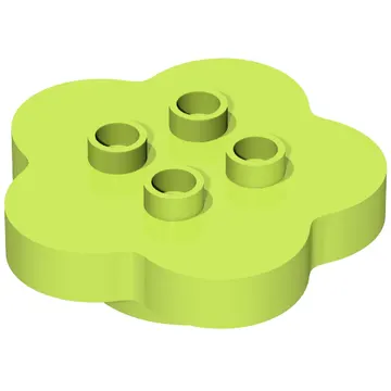 Duplo Flower 4 x 4 x 1 with 4 Top Studs