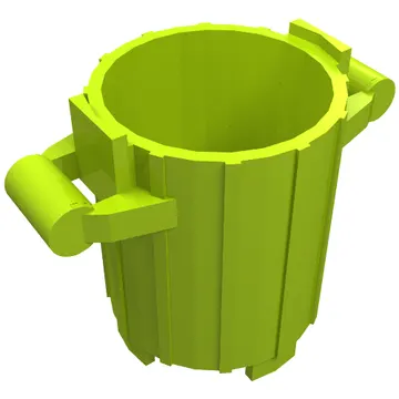 Trash Can with 2 Cover Holders