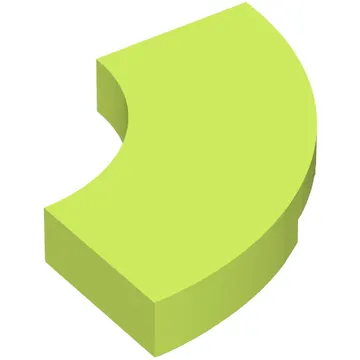 Tile 2 x 2 Curved, Macaroni