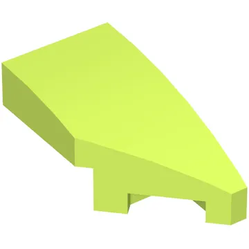 Brick Wedged, Curved 2 x 1 with Stud Notch Right