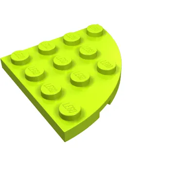 Plate Round Corner 4 x 4