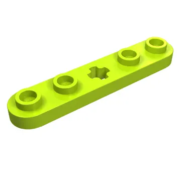 Technic Plate 1 x 5 with Smooth Ends, 4 Studs and Centre Axle Hole
