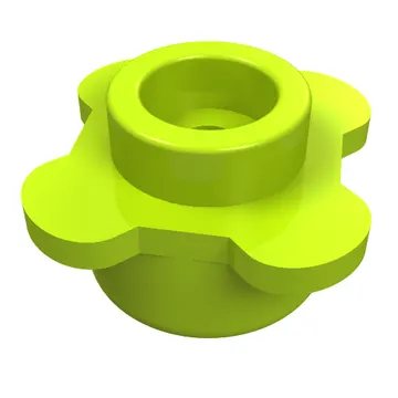 Plant, Flower, Plate Round 1 x 1 with 4 Petals