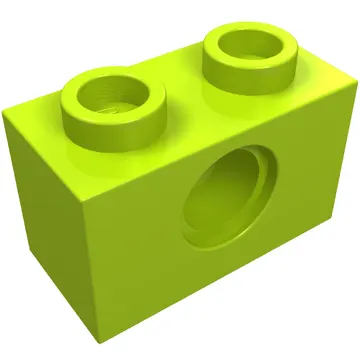 Technic Brick 1 x 2 [1 Pin Hole]