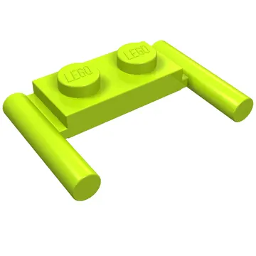 Plate Special 1 x 2 with Handles [Flat Ends / Low Attachment]