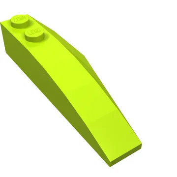 Brick Wedged, Curved 6 x 2 Left, Inner Ridges