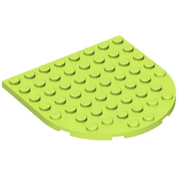 Plate 8 x 8 with Rounded End