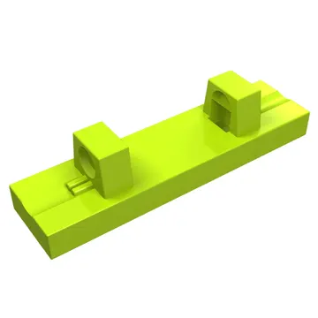 Hinge Tile 1 x 4 Locking Dual 1 Fingers on Top [4 Locking Ridges]