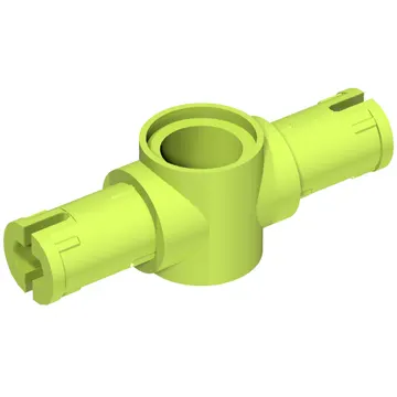 Technic Pin Connector Hub with 2 Pins with Friction Ridges Lengthwise [Small Squared Pin Holes]