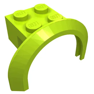 Wheel Arch, Mudguard 4 x 2 1/2 x 2 with 2 x 2 Plate