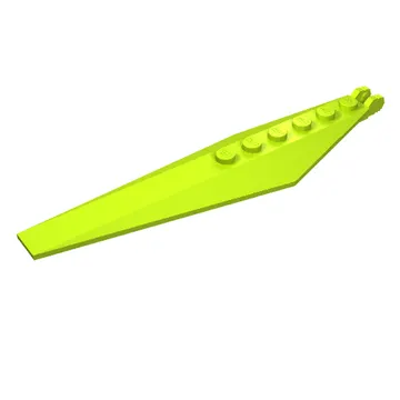 Hinge Plate 1 x 12 Locking with Angled Side Extensions and Tapered Ends, 7 Teeth