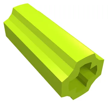 Technic Axle Connector Smooth [with x Hole + Orientation]