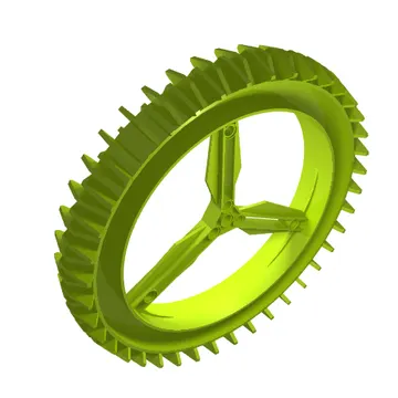 Wheel Hard Plastic Spoked Giant Thin 160 x 28