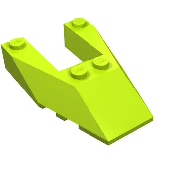 Brick Wedged, Sloped 6 x 4 Cutout, Stud Notches