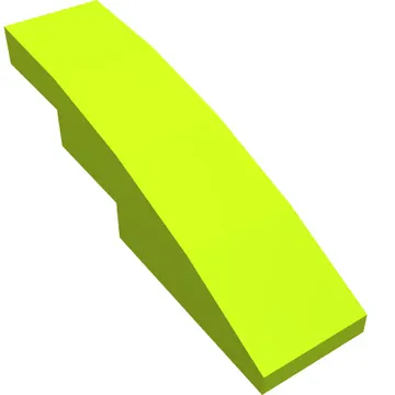 Brick Curved 4 x 1 No Studs [Stud Holder with Asymmetric Ridges]
