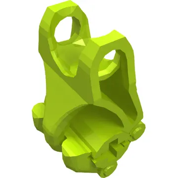 Large Figure Hand, Fist with Axle Hole, 3 Fingers